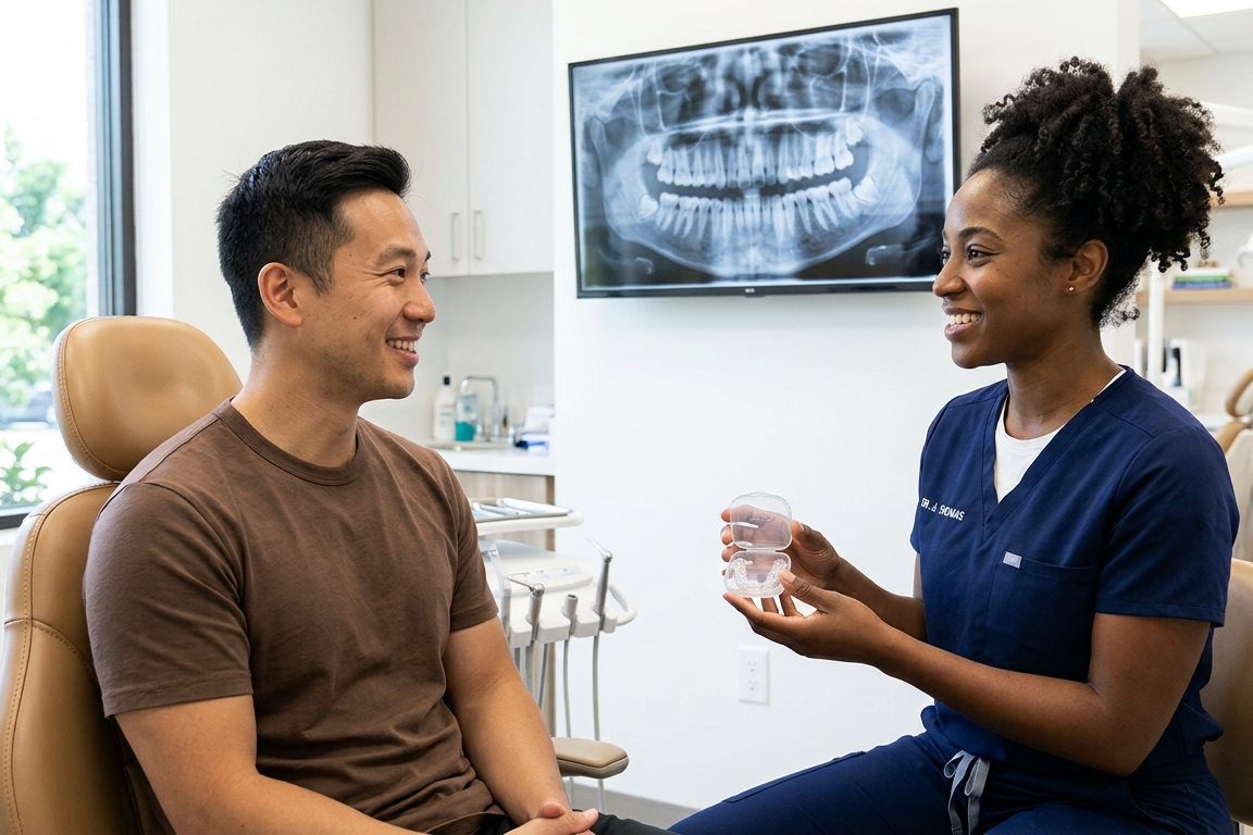 dentist-discussing-invisalign-treatment-eligibility-with-patients