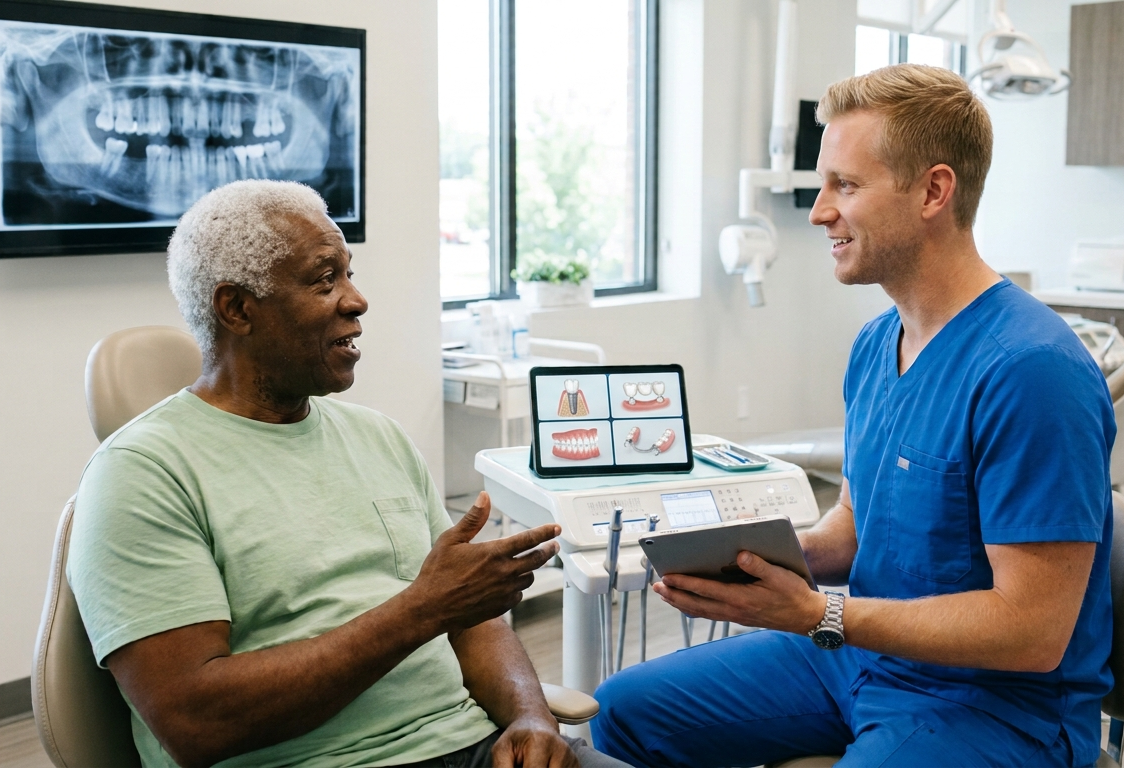 dentist-discussing-tooth-replacement-options-with-a-patient